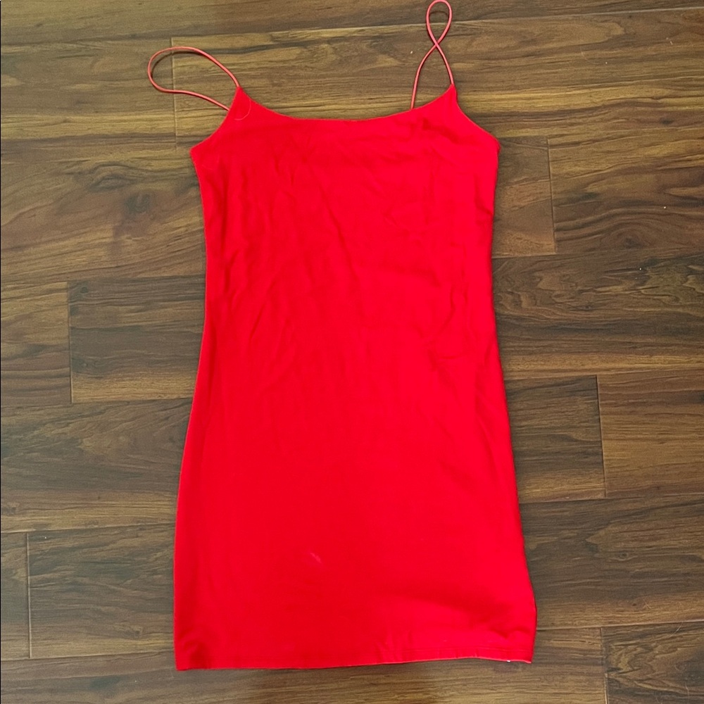 Aritzia Wilfred free Red Spaghetti Strap Slip mini dress